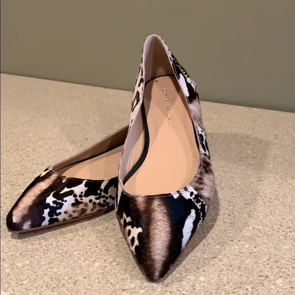 Loeffler Randall animal print flats - size 9
